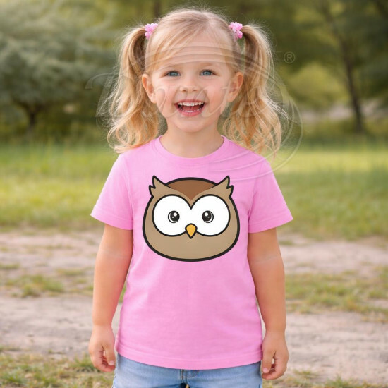 Dětské tričko růžové Sova - TRČ/SV/ru/hl