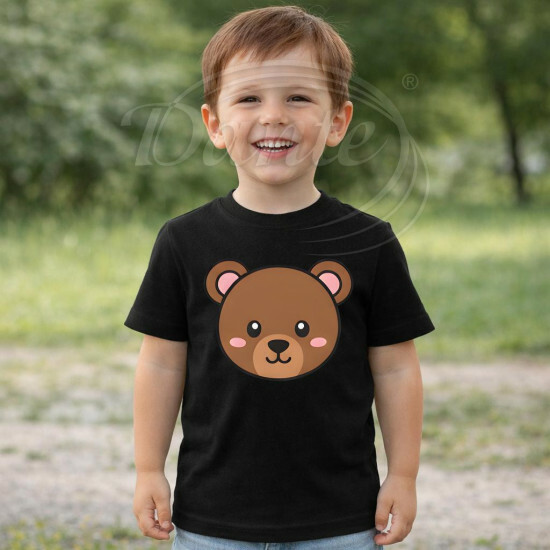 Dětské tričko černé Medvěd - TRČ/ME/če/hl
