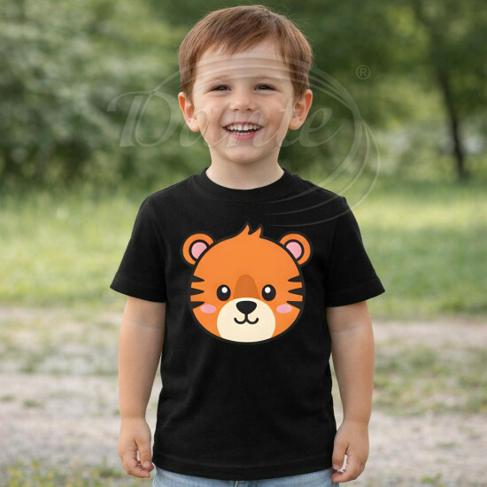 Dětské tričko černé Tygr - TRČ/TY/če/hl