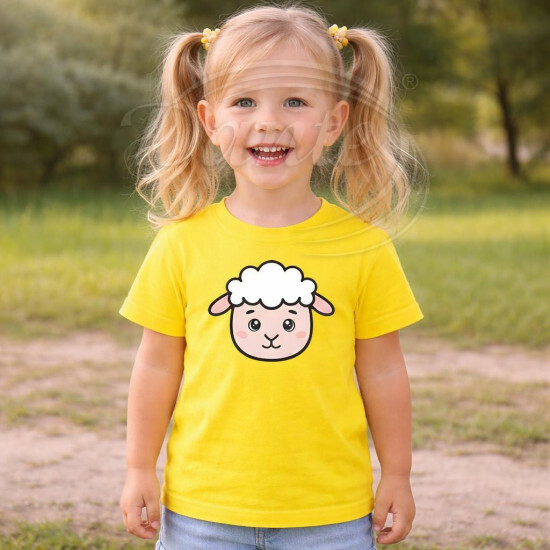 Dětské tričko žluté Ovce - TRČ/OV/žl/hl