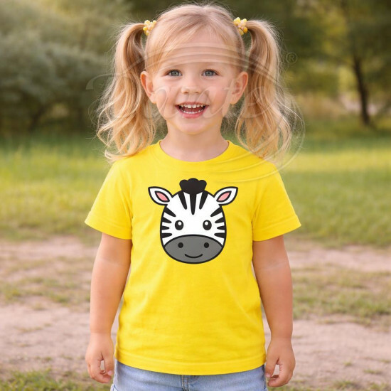 Dětské tričko žluté Zebra - TRČ/ZB/žl/hl