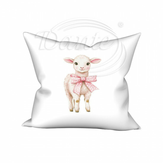 Povlak Beránek s růžovou mašlí - POV/vel/006/hl
