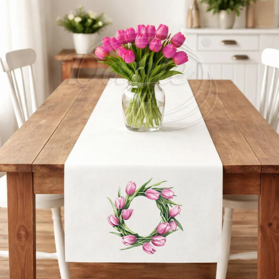 Ubrus věnec tulipánů - UVEL/26/099