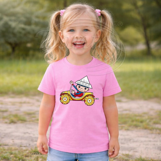 Dětské tričko růžové Večerníček Auto - DTLi324/hl