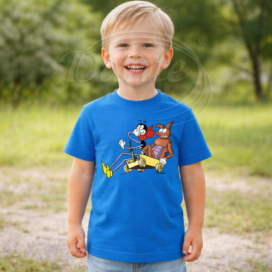 Dětské tričko modré Ferda Mravenec a Brouk Pytlík - DTLi023/hl