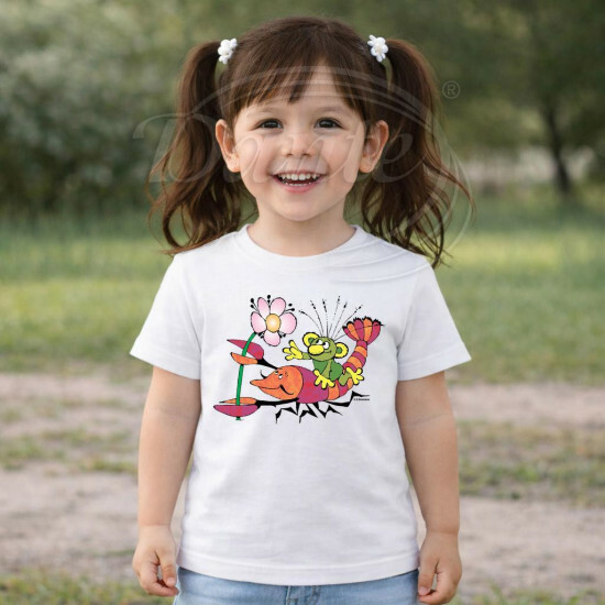 Dětské tričko bílé Rákosníček rak - DTLi261/hl