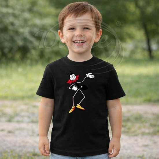 Dětské tričko černé Ferda Mravenec - DTLi042/hl