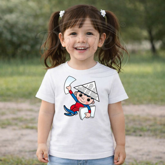 Dětské tričko bílé Večerníček dobrou noc - DTLi331/hl