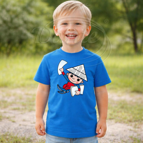 Dětské tričko modré Večerníček dobrou noc - DTLi333/hl