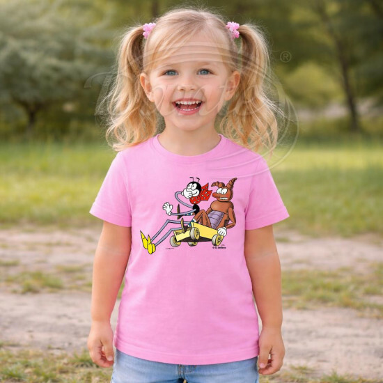 Dětské tričko růžové Ferda Mravenec a Brouk Pytlík - DTLi024/hl