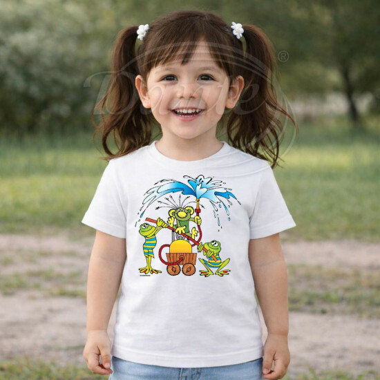 Dětské tričko bílé Rákosníček hasič - DTLi241/hl