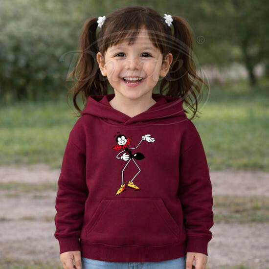 Dětská bordó mikina Ferda Mravenec - DTLi047/hl