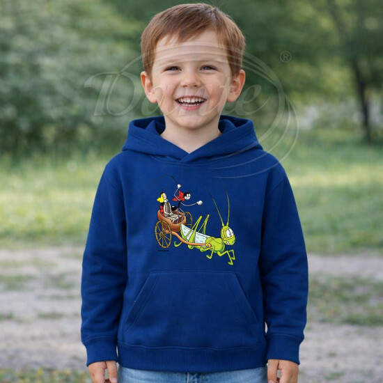 Dětská modrá mikina Ferda Mravenec s Beruškou v kočáře - DTLi059/hl
