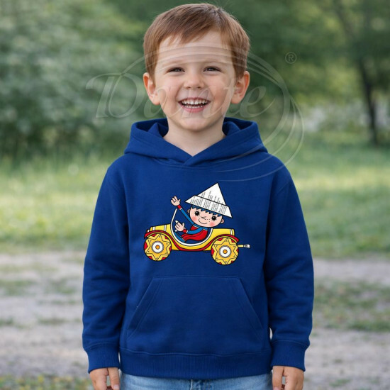 Dětská modrá mikina Večerníček Auto - DTLi329/hl