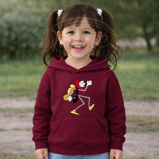 Dětská bordó mikina Ferda Mravenec a výlet - DTLi037/hl