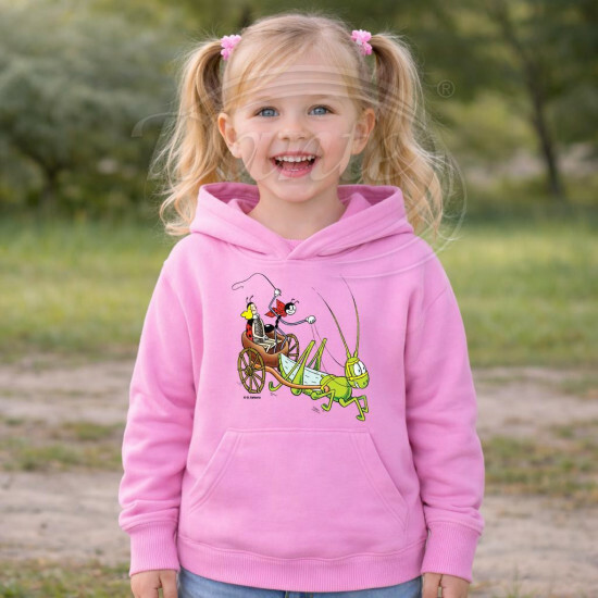 Dětská růžová mikina Ferda Mravenec s Beruškou v kočáře - DTLi060/hl