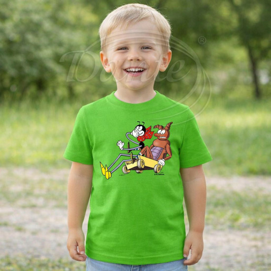 Dětské tričko zelené Ferda Mravenec a Brouk Pytlík - DTLi025/hl