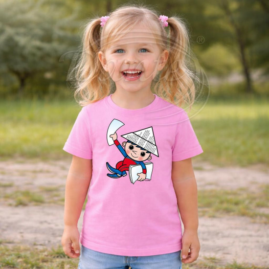 Dětské tričko růžové Večerníček dobrou noc - DTLi334/hl