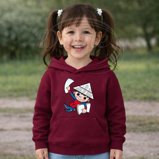 Dětská bordó mikina Večerníček dobrou noc - DTLi337/hl