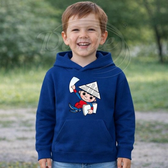 Dětská modrá mikina Večerníček dobrou noc - DTLi339/hl