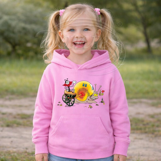 Dětská růžová mikina Ferda a šnek - DTLi010/hl