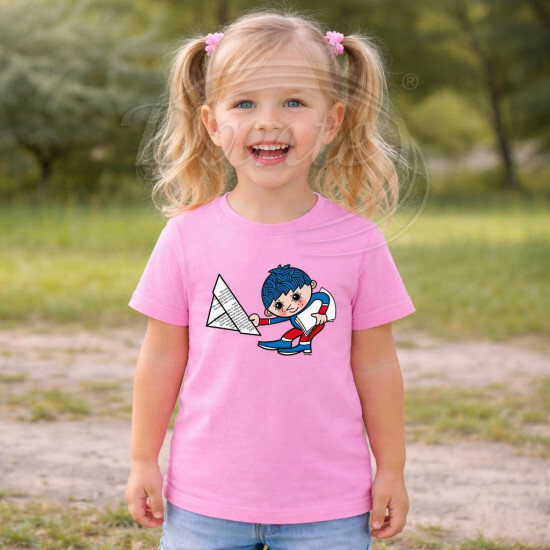 Dětské tričko růžové Večerníček se klaní - DTLi364/hl