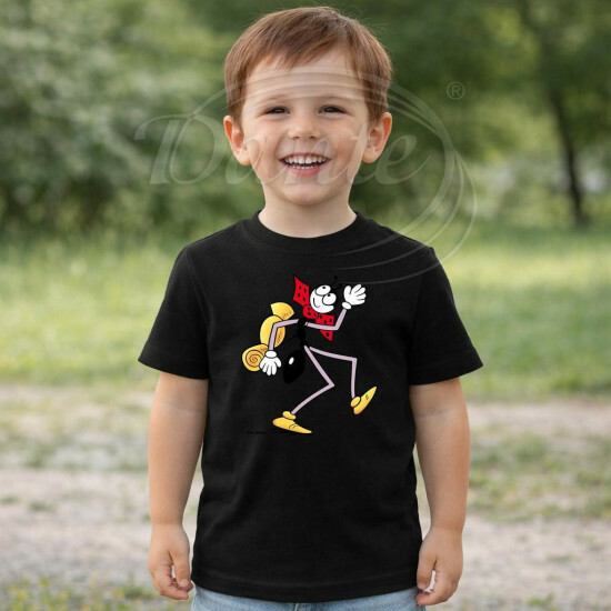 Dětské tričko černé Ferda Mravenec a výlet - DTLi032/hl