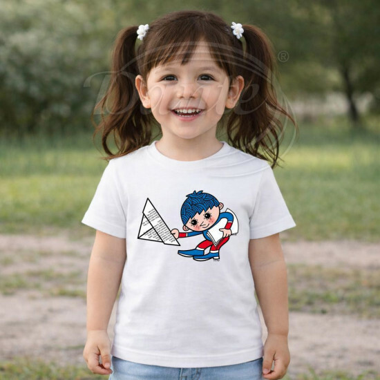 Dětské tričko bílé Večerníček se klaní - DTLi361/hl