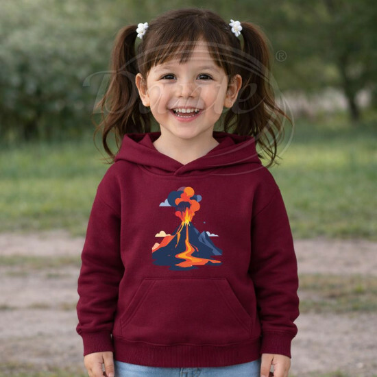 Dětská mikina granátová Sopka - DMi045/hl