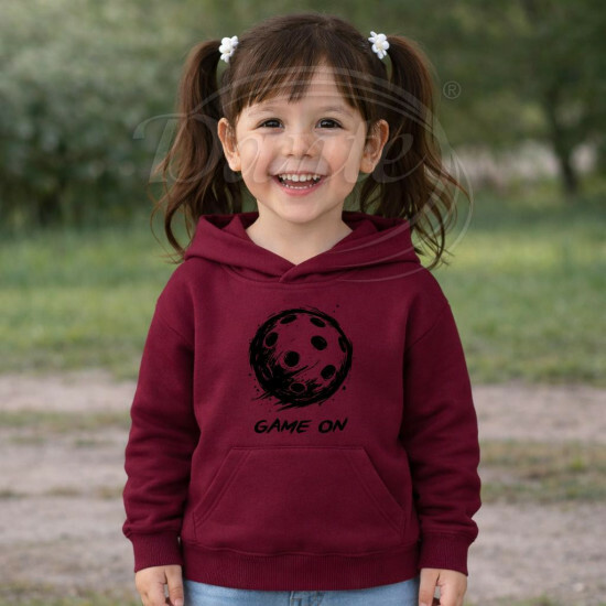Dětská mikina granátová Florbalový míček Game On černý - DMi030/hl