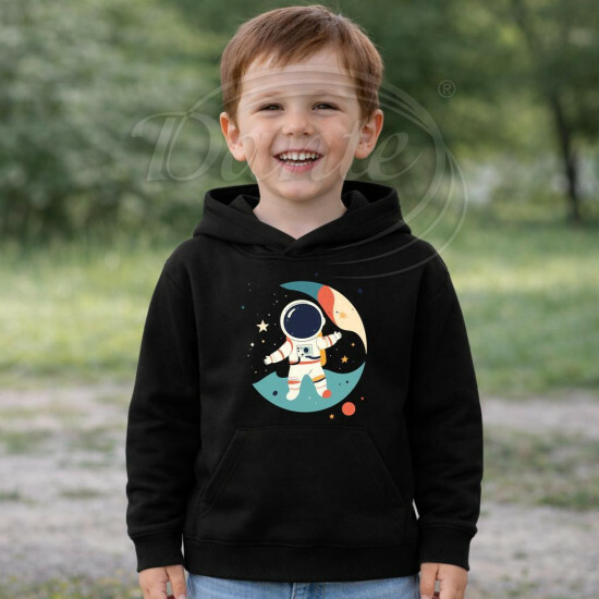 Dětská mikina černá Astronaut - DMi001/hl