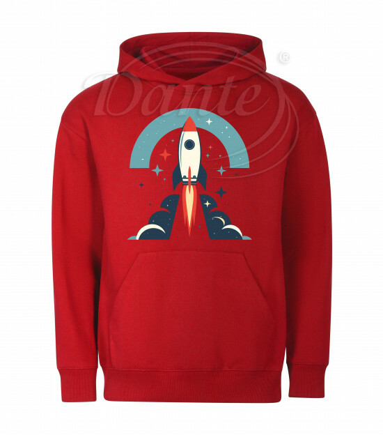 Mikina unisex červená Raketa - Miu053/hl