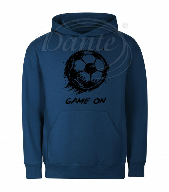Mikina unisex tm. modrá Fotbalový míč Game On černý - Miu071/hl