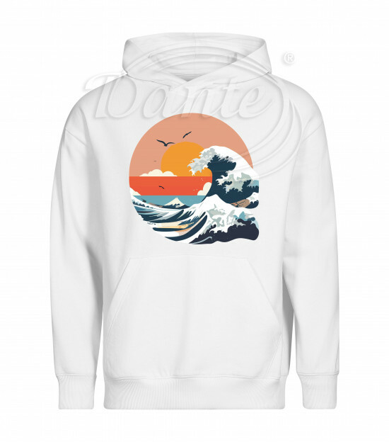 Mikina unisex bílá Mořská vlna - Miu012/hl