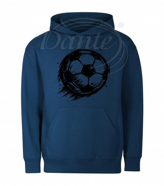 Mikina unisex tm. modrá Fotbalový míč černý - Miu069/hl