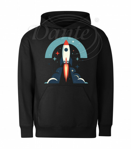 Mikina unisex černá Raketa - Miu029/hl
