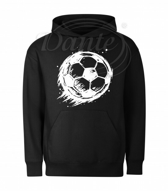 Mikina unisex černá Fotbalový míč bílý - Miu023/hl