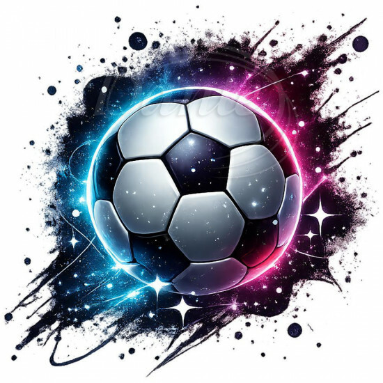 Nažehlovačka Kopací míč fialový - NAŽ1043/hl