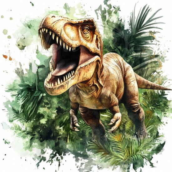 Nažehlovačka Řvoucí T-Rex v džungli - NAŽ1063/hl