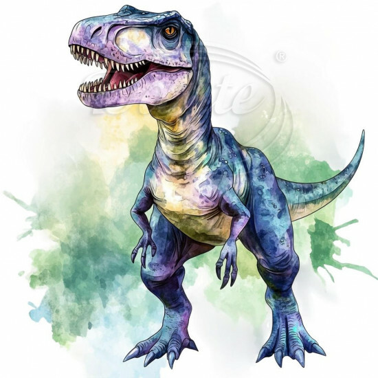 Nažehlovačka Akvarelový T-Rex - NAŽ1051/hl