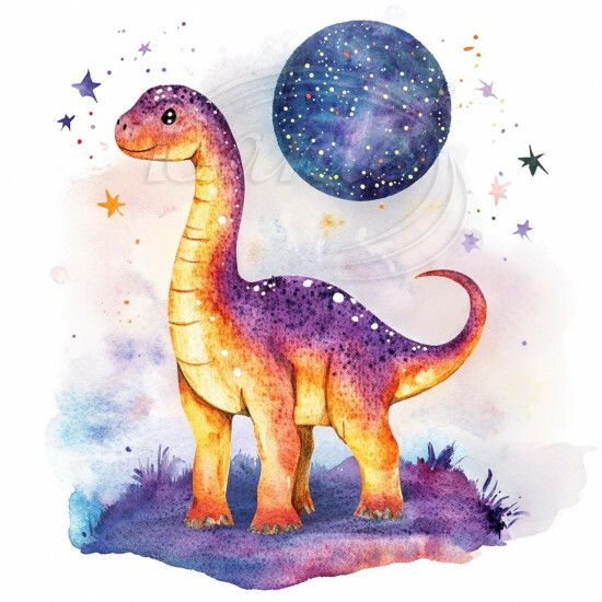 Nažehlovačka Roztomilý Brachiosaurus - NAŽ1061/hl