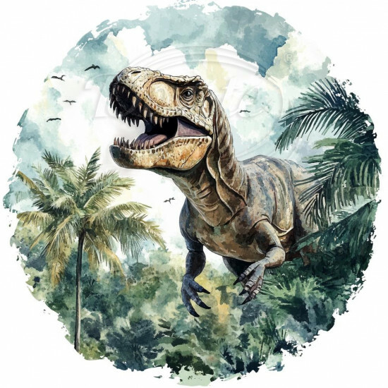 Nažehlovačka Tyrannosaurus Rex v džungli - NAŽ1066/hl