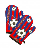 Chňapka Fotbal červeno-modrá