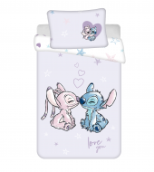 Povlečení do postýlky Lilo and Stitch baby love