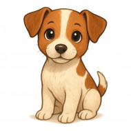Nažehlovačka štěně Jack russell
