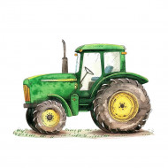 Nažehlovačka Traktor zelený
