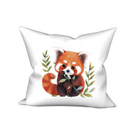 Povlak na polštářek Panda červená