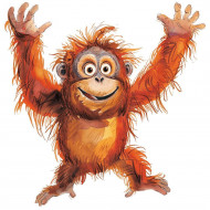 Nažehlovačka Veselý orangutan