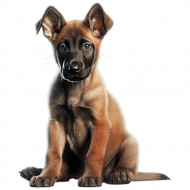 Nažehlovačka Belgický malinois štěně