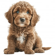 Nažehlovačka Labradoodle štěně hnědé
